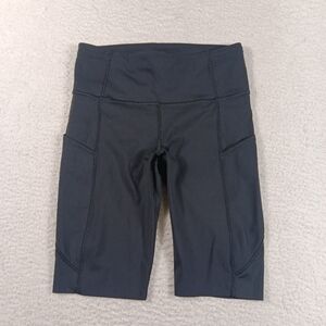 Lululemon Shorts Womens 6 Black Fast Free 10" Inseam Cycling Athleisure